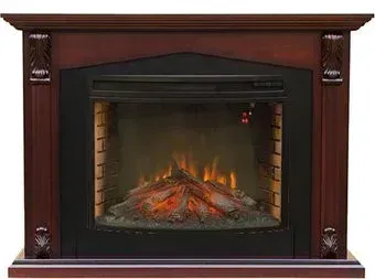 Smolcom Praga FS33/FS33W с FireSpace 33 S IR (махагон коричневый антик)