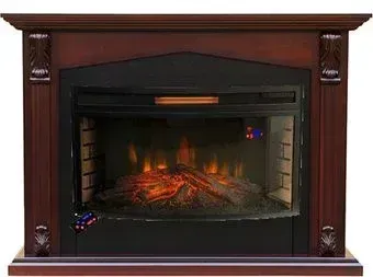 Smolcom Praga FS33/FS33W с FireSpace 33W S IR (махагон коричневый антик)