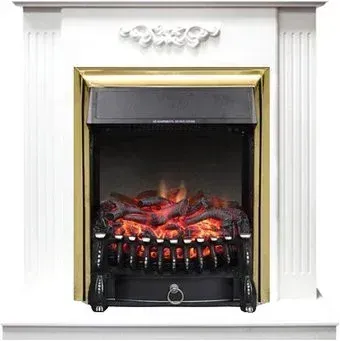 Smolcom Lumsden STD-ASP с RealFlame Fobos-S Lux BR (белый дуб)