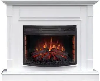 Smolcom London FS25 с RealFlame FireField 25 S IR (бьянко белый)