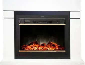 Smolcom Lindos MB/JUP/SYM26 с RealFlame Moonblaze Deluxe-S BR LT (белый)