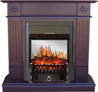 Smolcom Brighton STD-ASP с RealFlame Fobos-S Lux BL LT (махагон антик)