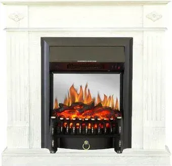 Smolcom Brighton STD-ASP с RealFlame Fobos-S Lux BL LT (бьянко белый)