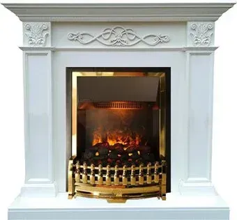 Smolcom Verona STD-ASP с Dimplex Atherton (бьянко белый дуб)