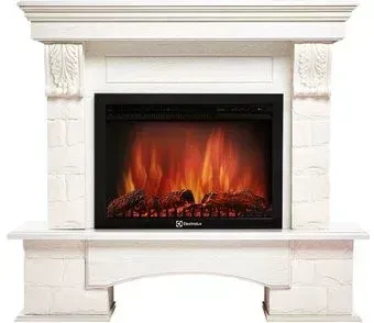 Firelight Forte 25S (камень белый/шпон беленый дуб)