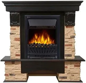 Firelight Pietra Classic (камень сланец натуральный/шпон темный дуб)