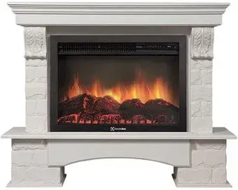 Firelight Forte 30S (камень белый/шпон беленый дуб)