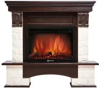 Firelight Forte 25S (камень белый/шпон темный дуб)