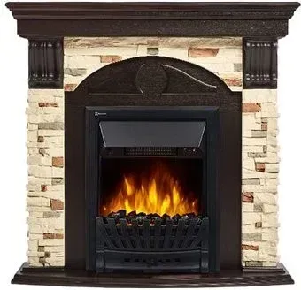 Firelight Torre Classic (камень сланец натуральный/шпон венге)