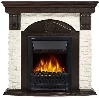 Firelight Torre Classic (камень белый/шпон венге)