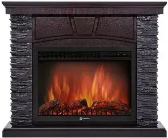 Firelight Porto 30U (угловой, камень черный/шпон венге)