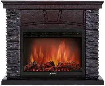 Firelight Porto 25U (угловой, камень черный/шпон венге)