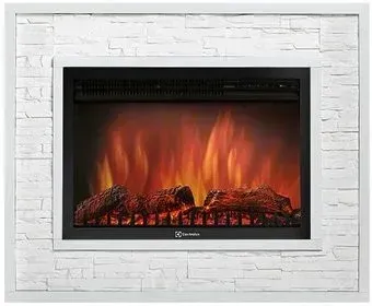 Firelight Loft 30 (камень белый/белая эмаль)
