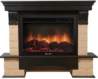 Firelight Forte 30U (угловой, камень бежевый/шпон темный дуб)