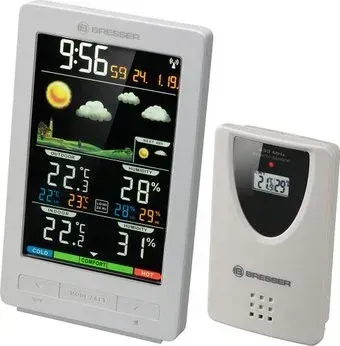 Bresser ClimaTemp WS с цветным дисплеем 77563 (белый)