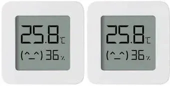 Xiaomi Temperature and Humidity Monitor 2 LYWSD03MMC (комплект 2 шт, международная версия)