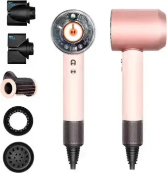 Dyson HD16 Supersonic Nural Straight+Wavy (без кейса, с переходником на евровилку, керамический розовый/розовое золото)
