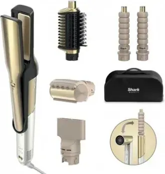 Shark Glam Sleek Straight Waves &amp; Curls Multi-styler HD6051SEU