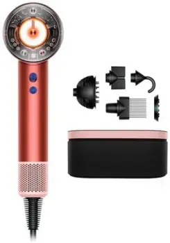 Dyson HD16 Supersonic Nural Curly+Coily (с переходником на евровилку, клубнично-бронзовый/розовый румянец)