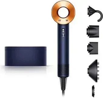 Dyson HD08 Supersonic (с переходником на евровилку, берлинская лазурь/медный)