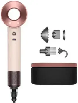 Dyson HD07 Supersonic (с переходником на евровилку, керамический розовый/розовое золото)