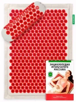 Лаборатория Кузнецова Тибетский коврик 41х60 см + валик (красный)