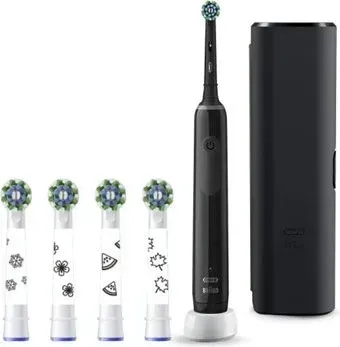 Oral-B PRO Series 3 3500 D505.513.3X + насадка Cr Action EB50BRX 4 шт (черный)