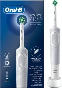 Oral-B Vitality Pro D103.413.3 Cross Action Protect X Clean White 4210201427209 (белый)