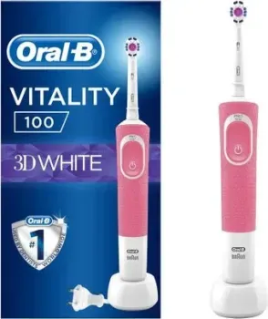 Oral-B Vitality 100 3D White D100.413.1 (розовый)