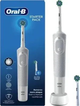 Oral-B Vitality D100 Starterkit + 2 насадки (серый)
