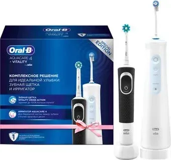 Oral-B Aquacare 4 MDH20.016.2 + Vitality Pro Cross Action D100.413.1