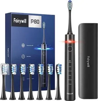 Fairywill P80 (черный, 8 насадок)