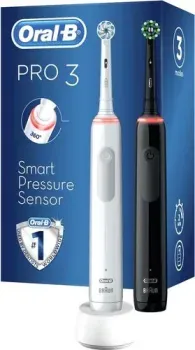 Oral-B Pro 3 3900 Duo Cross Action + Sensi White D505.523.3H