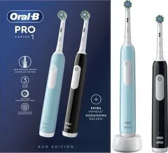 Oral-B Pro Series 1 D305.523.3H (2 шт, черный/бирюзовый)