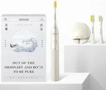 Soocas D2 (стерилизатор, 2 насадки, белый)