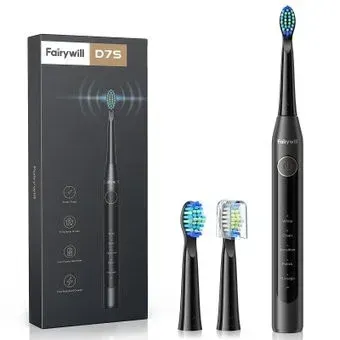 Fairywill D7S (черный, 4 насадки)