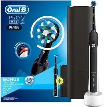 Oral-B Pro 2 2500 Cross Action D501.513.2X Design Edition (черный)