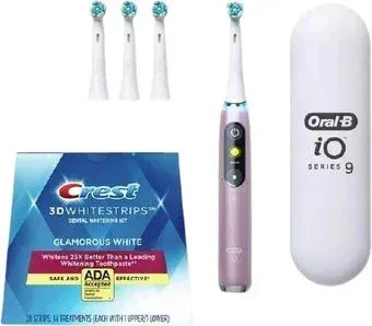 Oral-B iO 9 (розовый, 4 насадки)