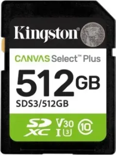 Kingston Canvas Select Plus SDXC 512GB SDS3/512GB