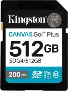 Kingston Canvas Go! Plus SDXC 512GB SDG4/512GB
