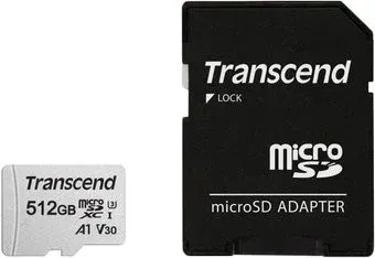 Transcend microSDXC 300S 512GB (с адаптером)