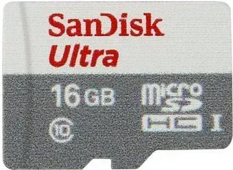 SanDisk Ultra microSDHC Class 10 UHS-I 16GB