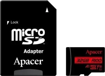 Apacer microSDXC AP128GMCSX10UB-R 128GB (с адаптером)