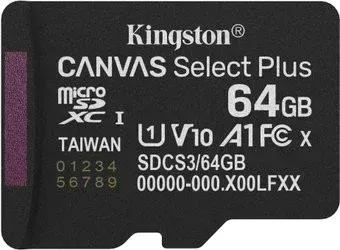 Kingston Canvas Select Plus microSDXC 64GB SDCS3/64GBSP