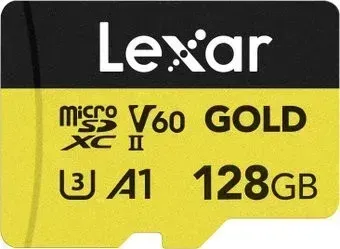 Lexar Professional GOLD microSDXC LMSGOLD128G-BNNNG 128GB