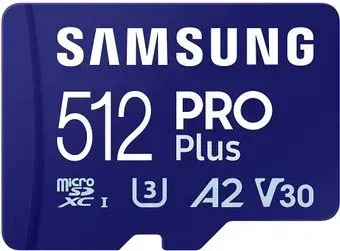 Samsung PRO Plus microSDXC 512GB MB-MD512SA/EU (с адаптером)