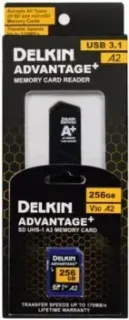 Delkin Devices Advantage+ SD Reader and Card Bundle SDXC 256GB