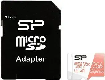 Silicon-Power Superior A1 microSDXC SP256GBSTXDV3V20SP 256GB