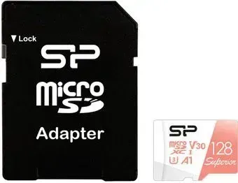 Silicon-Power Superior A1 microSDXC SP128GBSTXDV3V20SP 128GB