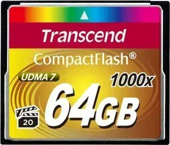 Transcend 1000x CompactFlash Ultimate 64GB (TS64GCF1000)